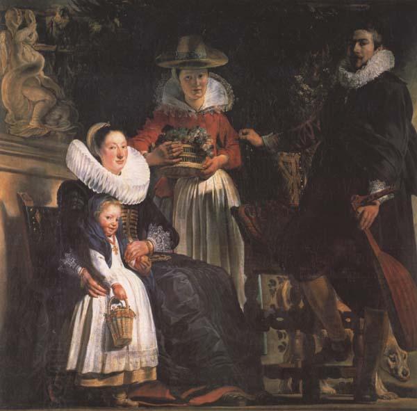 Jacob Jordaens The Artst and his Family (mk45) China oil painting art